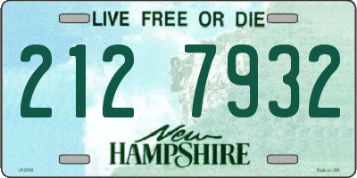 NH license plate 2127932