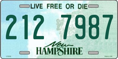 NH license plate 2127987