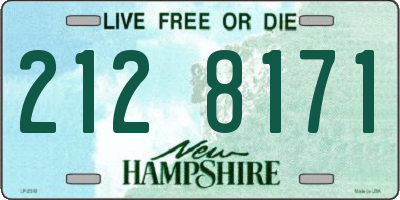 NH license plate 2128171