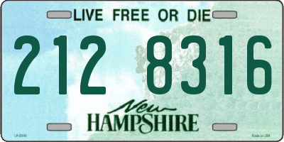 NH license plate 2128316