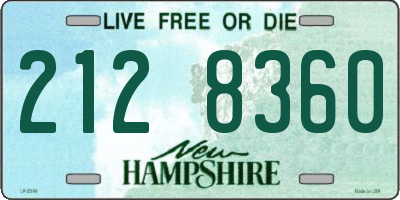 NH license plate 2128360