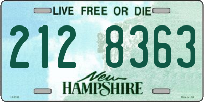 NH license plate 2128363