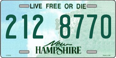 NH license plate 2128770