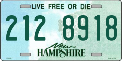 NH license plate 2128918
