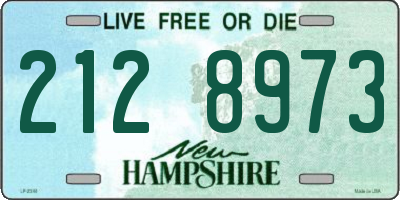 NH license plate 2128973