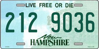 NH license plate 2129036