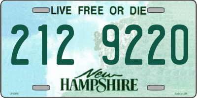 NH license plate 2129220