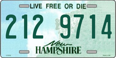 NH license plate 2129714