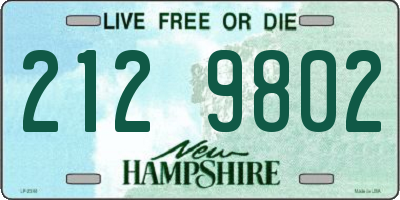 NH license plate 2129802