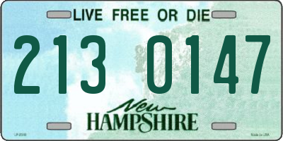 NH license plate 2130147