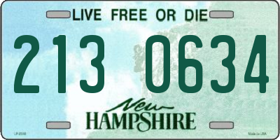 NH license plate 2130634