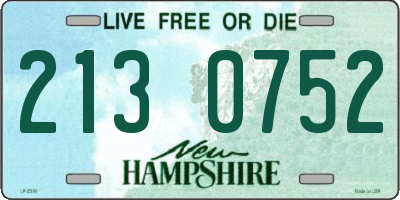 NH license plate 2130752