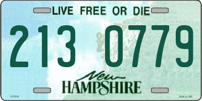 NH license plate 2130779