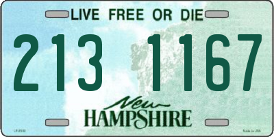 NH license plate 2131167