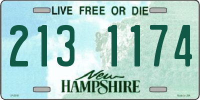 NH license plate 2131174