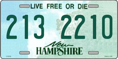 NH license plate 2132210