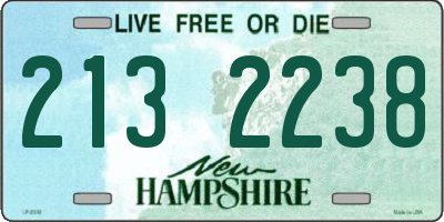 NH license plate 2132238