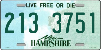 NH license plate 2133751