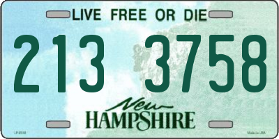 NH license plate 2133758