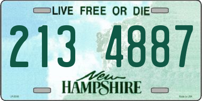 NH license plate 2134887