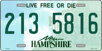 NH license plate 2135816
