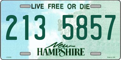 NH license plate 2135857