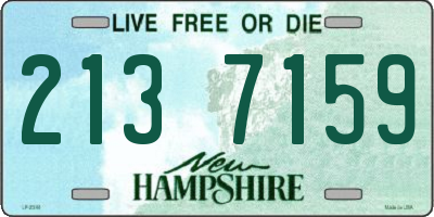 NH license plate 2137159