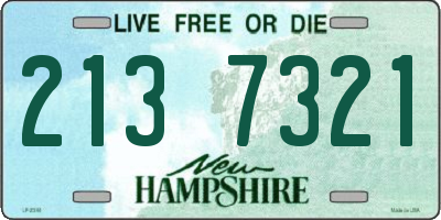 NH license plate 2137321