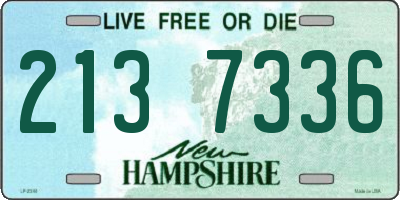 NH license plate 2137336