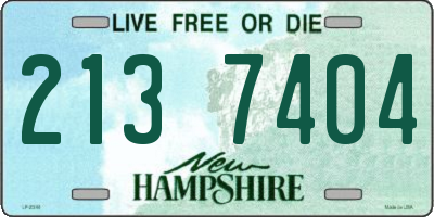 NH license plate 2137404