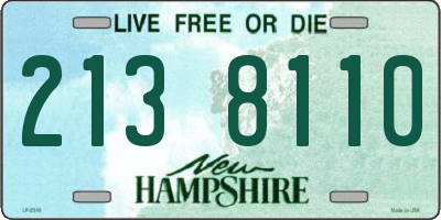 NH license plate 2138110
