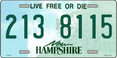 NH license plate 2138115