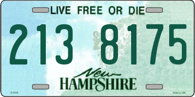 NH license plate 2138175