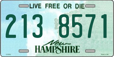 NH license plate 2138571