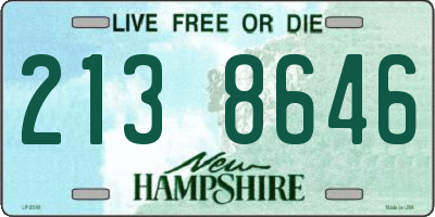 NH license plate 2138646