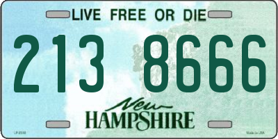 NH license plate 2138666