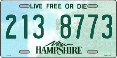 NH license plate 2138773