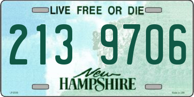 NH license plate 2139706