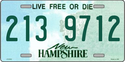 NH license plate 2139712