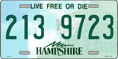 NH license plate 2139723