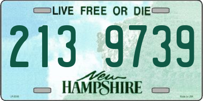 NH license plate 2139739