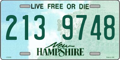 NH license plate 2139748