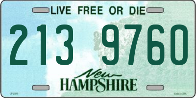 NH license plate 2139760