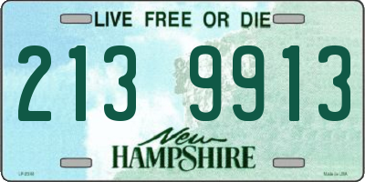 NH license plate 2139913