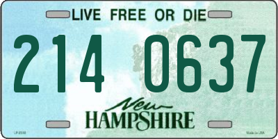 NH license plate 2140637