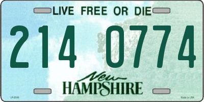 NH license plate 2140774