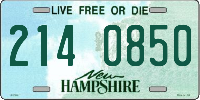 NH license plate 2140850