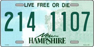 NH license plate 2141107