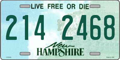 NH license plate 2142468