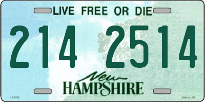 NH license plate 2142514